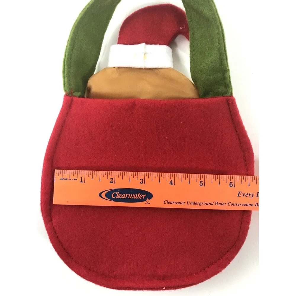 Christmas Felt Santa Gift Bag or Childs Purse - 6